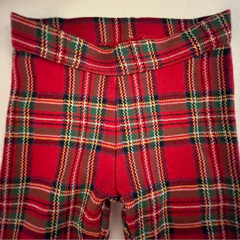 Janie & Jack Red & Green Plaid Pants - Picture 4 of 6